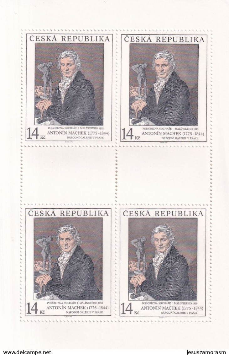 Republica Checa Nº 96 Al 97 En Hoja De 4 Series - Unused Stamps