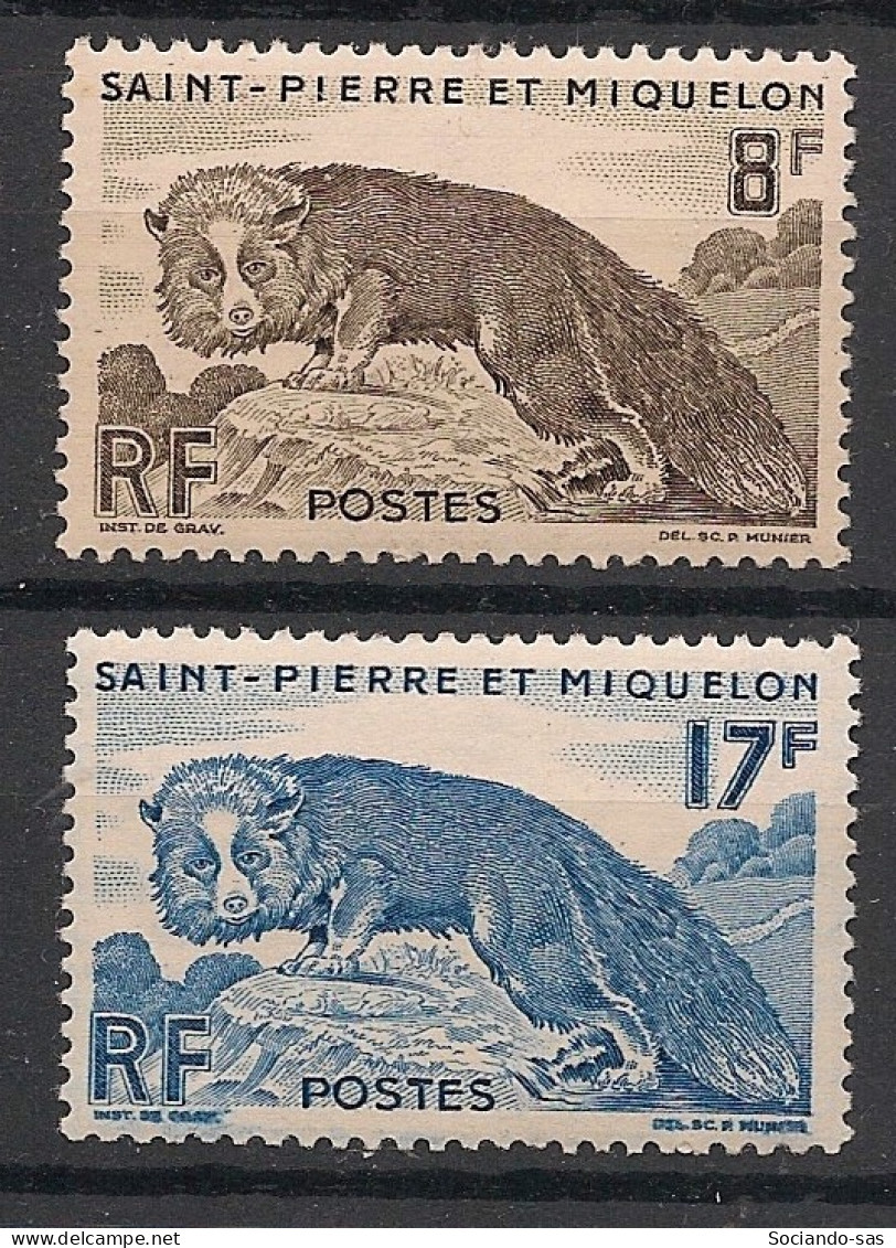 SPM - 1952 - N°YT. 345 à 346 - Série Complète - Neuf Luxe ** / MNH / Postfrisch - Unused Stamps