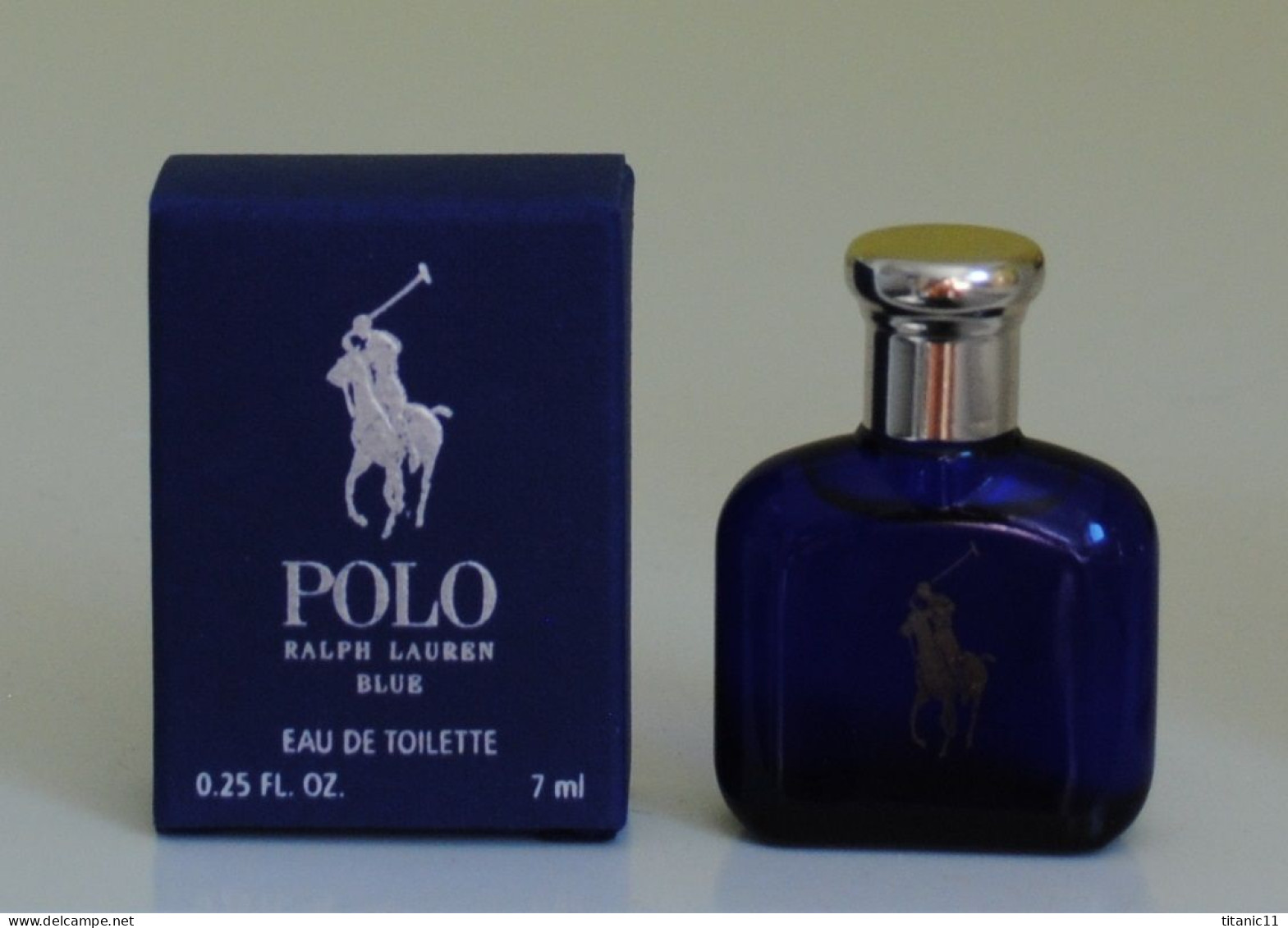 Miniature POLO BLUE De Ralph Lauren ( états-unis ) - Miniaturen Flesjes Heer (met Doos)