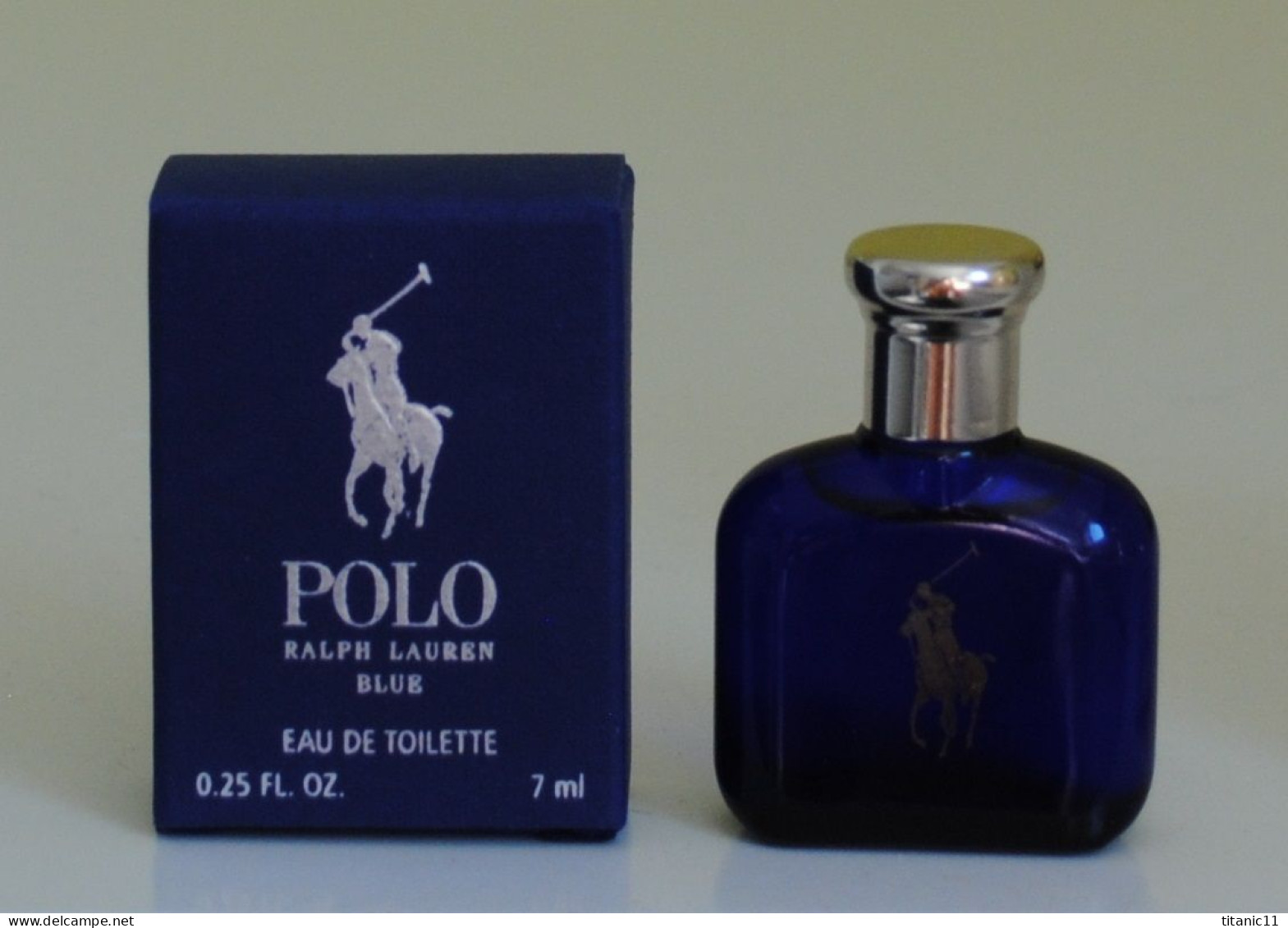 Miniature POLO BLUE De Ralph Lauren ( états-unis ) - Miniaturen Herrendüfte (mit Verpackung)