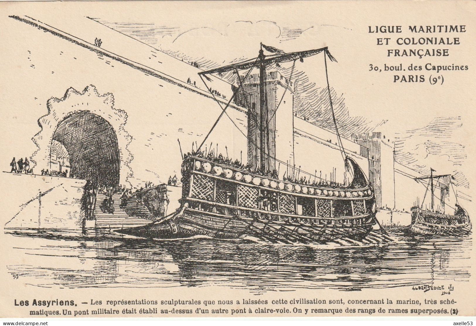 Ligue Maritime Et Coloniale Française 02 (10161) Les Assyriens - Colecciones Y Lotes