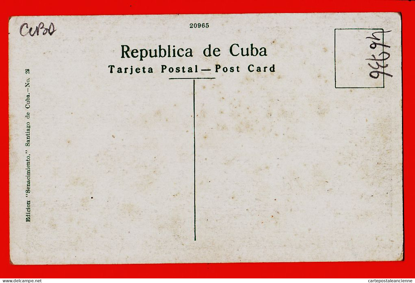 19902 / ⭐ SANTIAGO De CUBA Instituto Provincial De ORIENTE High School Of The Province 1930s SENACIMIENTO 28 - Kuba