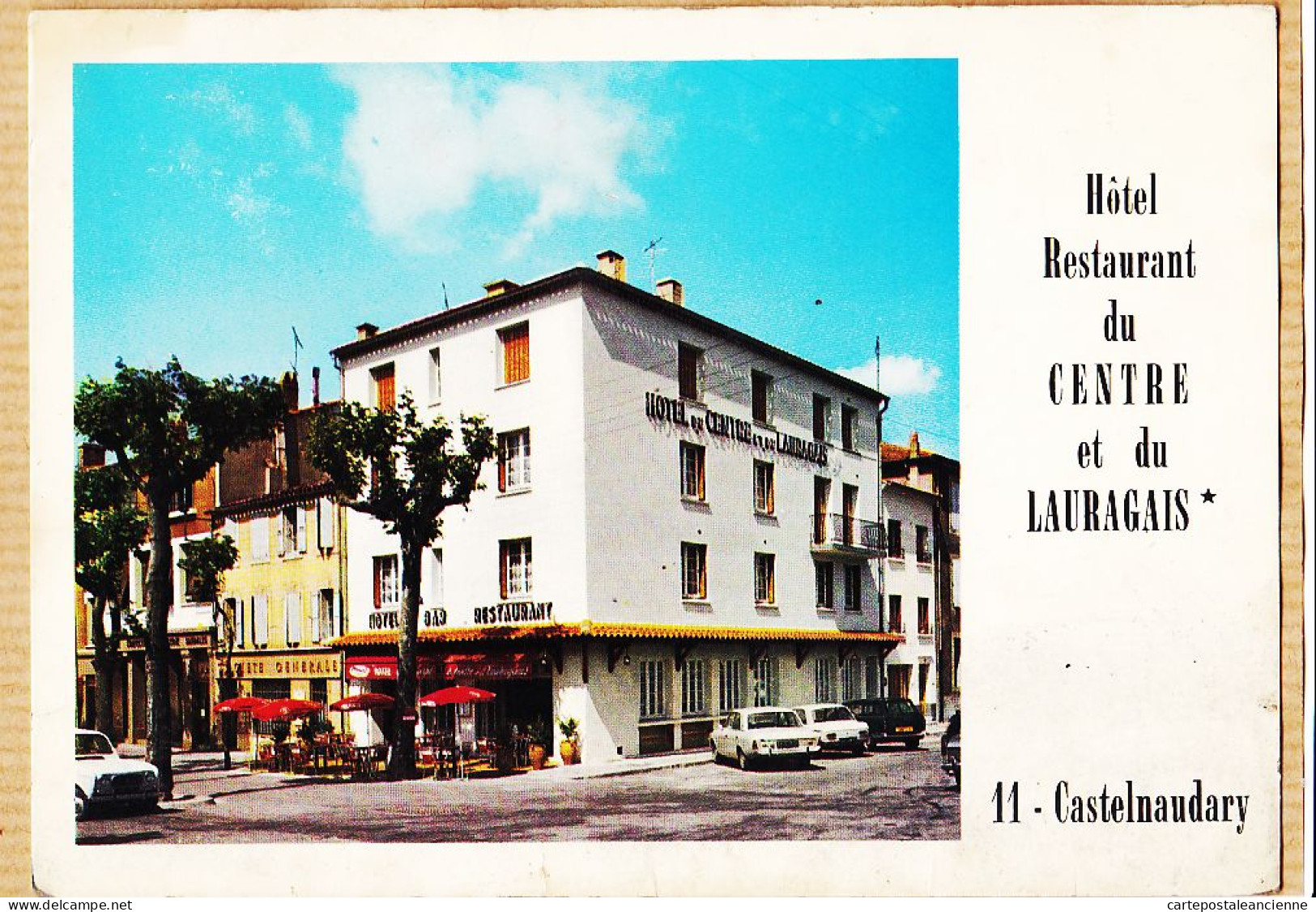 19538 / ⭐ CASTELNAUDARY 11-Aude Hotel-Restaurant Du CENTRE LAURAGAIS Propriétaire ROUDIERE 31 Cours De La République - Castelnaudary