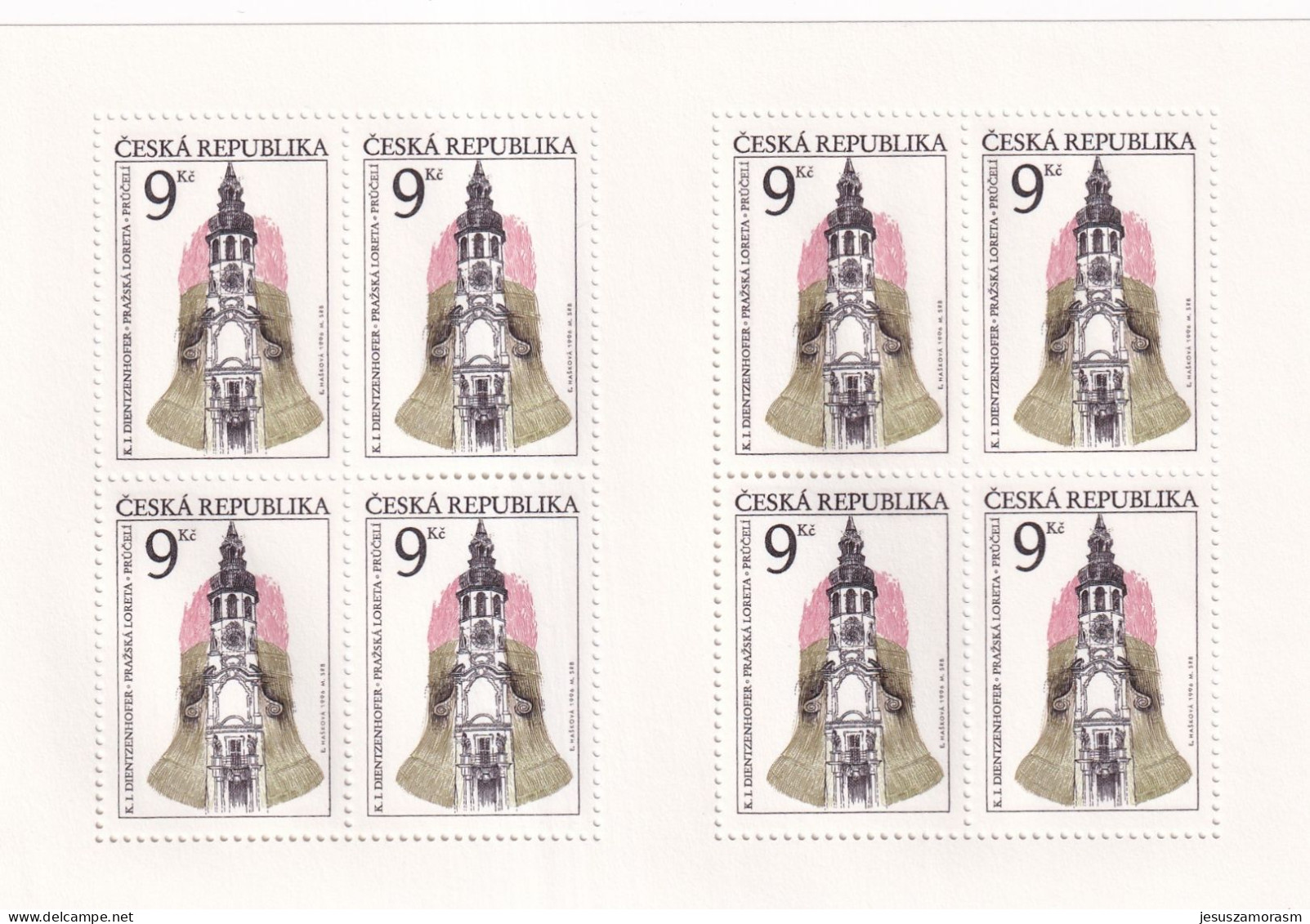 Republica Checa Nº 117 Al 118 En Hoja De 8 Series - Unused Stamps