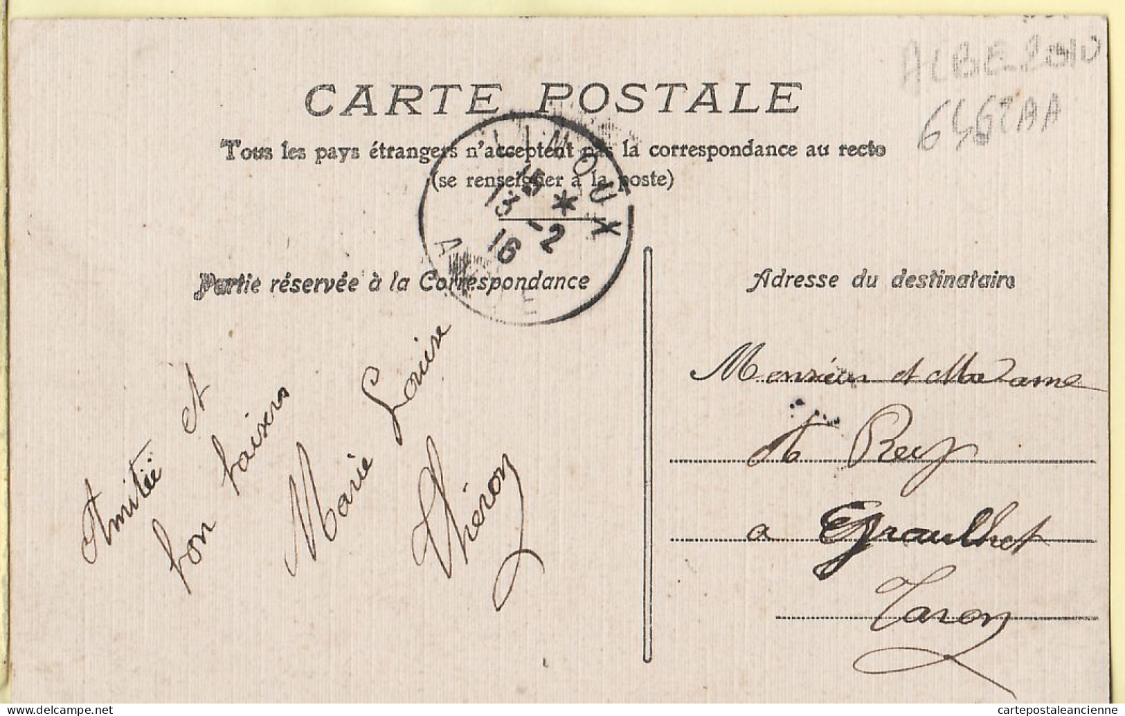 19559 /   ️ Peu Commun LIMOUX Aude Chaussée Moulin De SOURNIES Carte Toilée 1916 à REY GraulheE De FOIX 1930s- H - Limoux