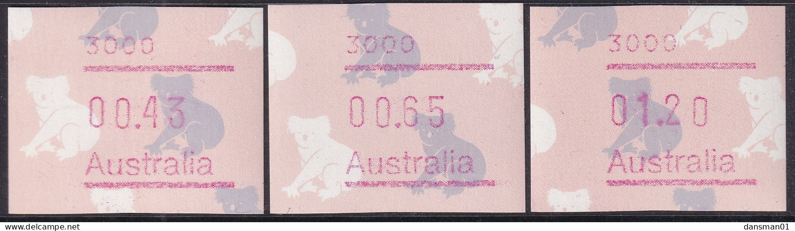 AUSTRALIA 1990 FRAMA BUTTON SET  MNH - Machine Labels [ATM]