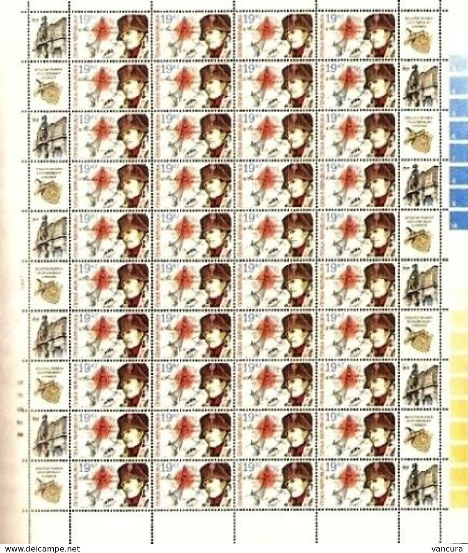 ** 434 Czech Republic - Battle OF AUSTERLITZ (Slavkov) 2005 ** - Sheet Of 40 POOR SCAN ONLY - Napoleón