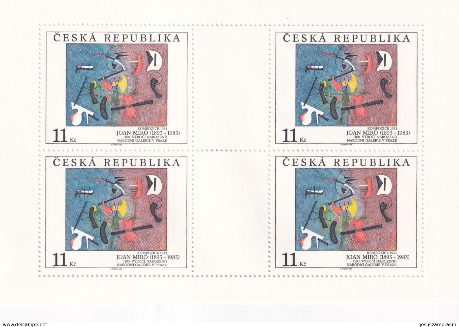 Republica Checa Nº 25 Al 26 En Hoja De 4 Series - Unused Stamps