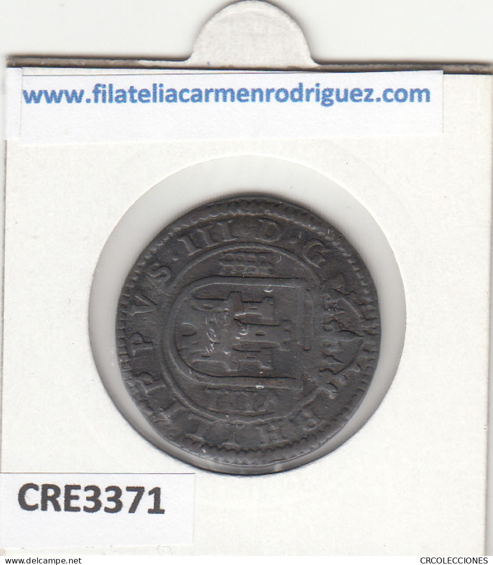 CRE3371 MONEDA ESPAÑA FELIPE III 8 MARAVEDIS SEGOVIA 1605 - Andere & Zonder Classificatie