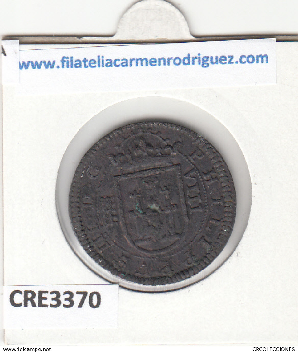 CRE3370 MONEDA ESPAÑA FELIPE III 8 MARAVEDIS SEGOVIA 1604 - Altri & Non Classificati