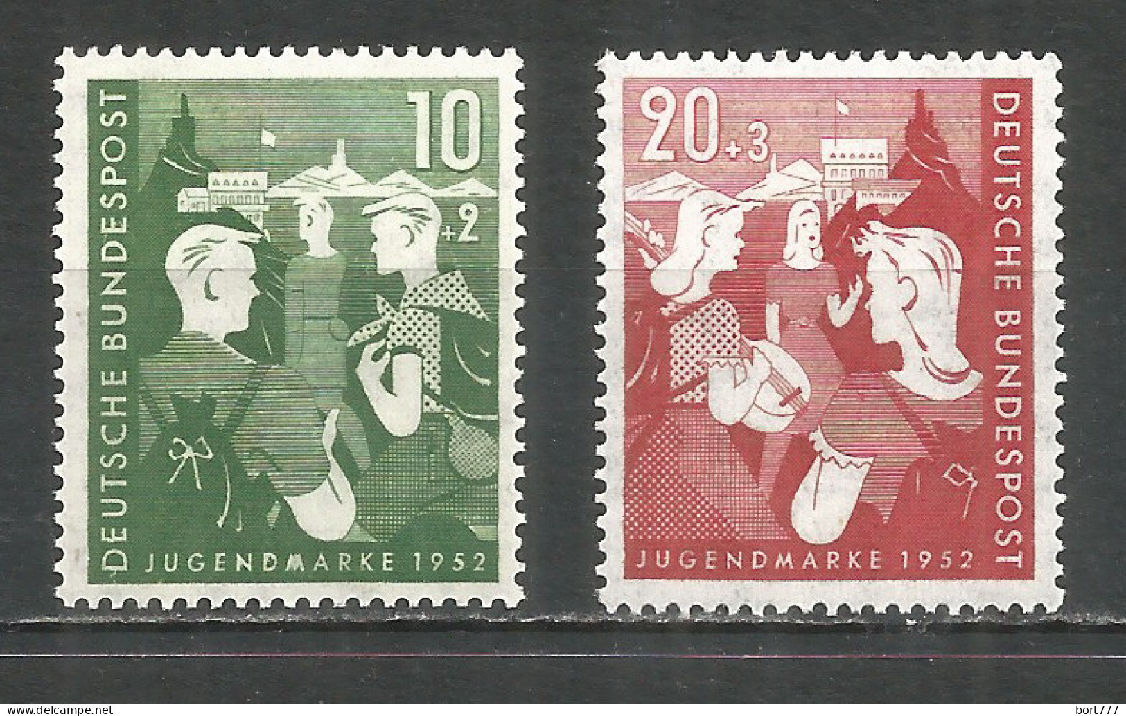 Germany Bundes Rep. 1952 Year MNH(**) Mi.# 153-54 - Neufs