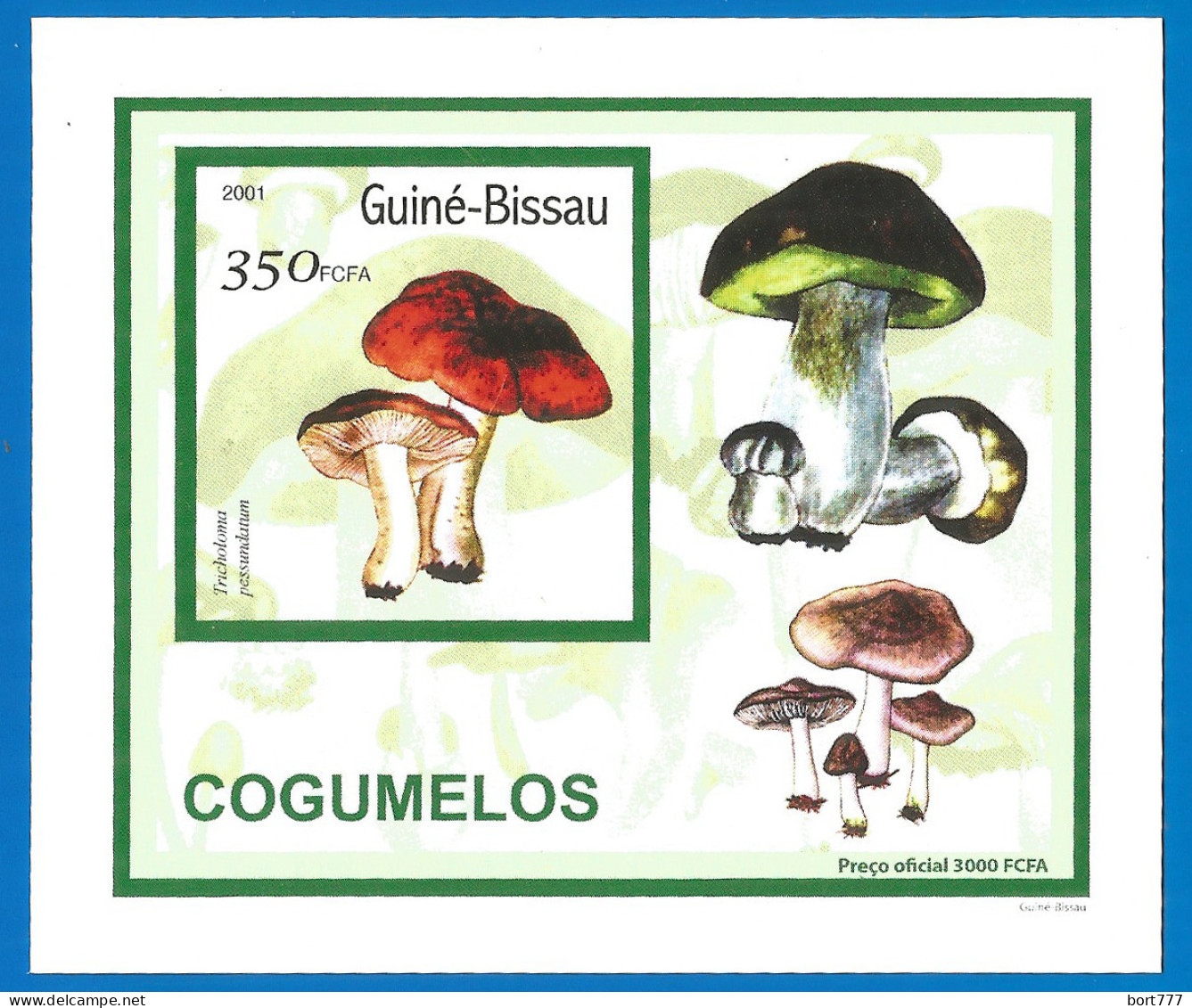Sao Tome & Principe 2001 Year, Mint Lux Block Mushroom - Sao Tomé Y Príncipe