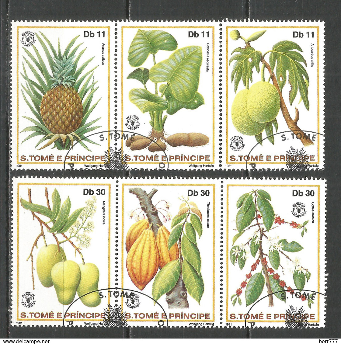 Sao Tome And Principe 1981 Year, Used Stamps Set  - Sao Tomé Y Príncipe