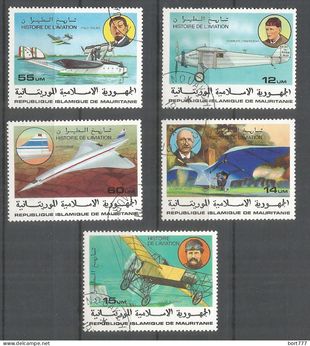 Mauritania 1977 Year ,used Stamps - Aviation - Mauritania (1960-...)