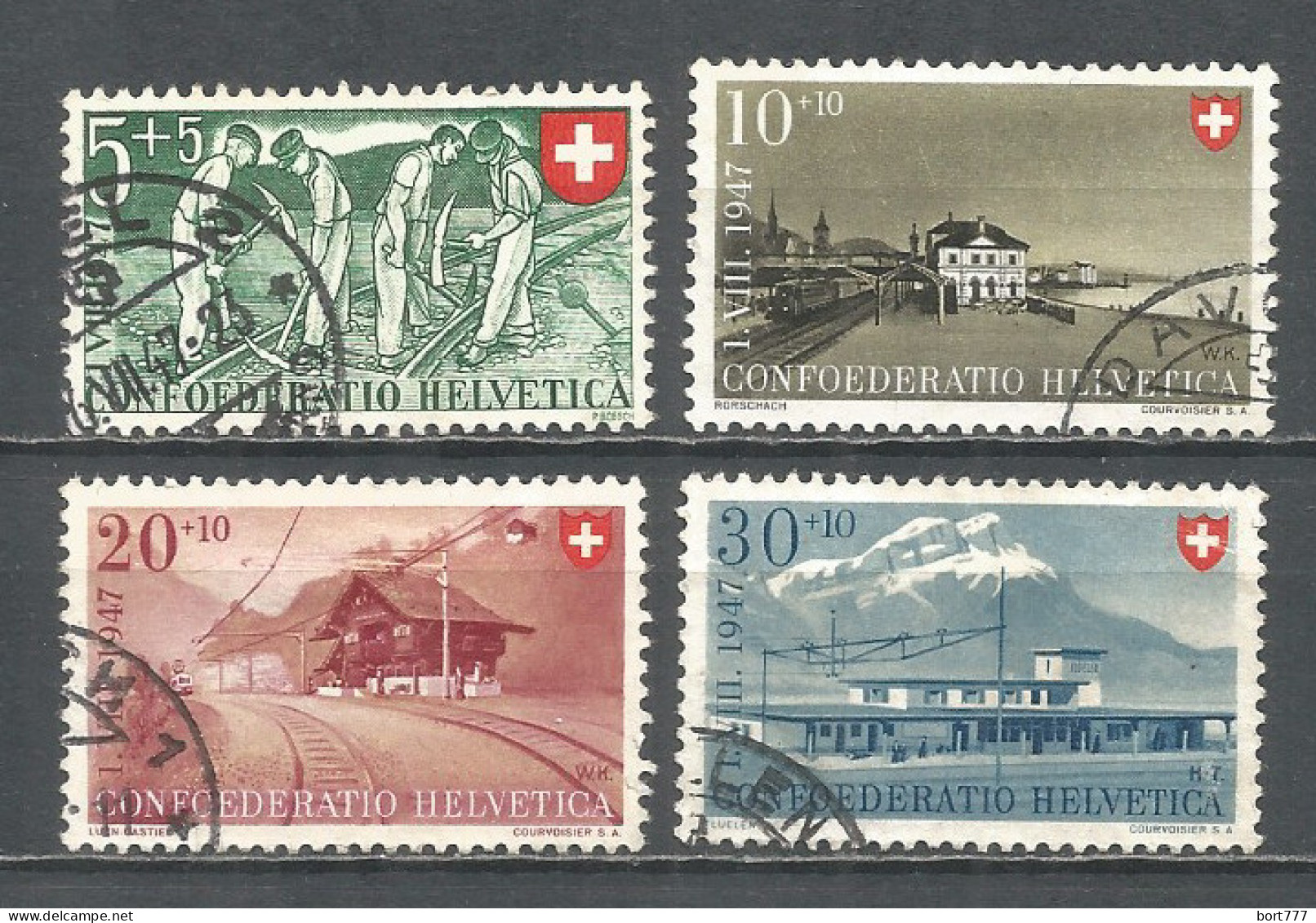 Switzerland 1947 Year , Used Stamps Mi # 480-83 - Oblitérés