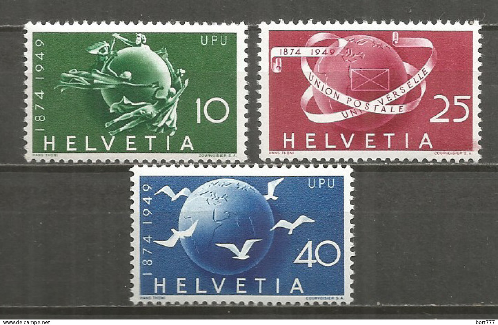 Switzerland 1948 Mint Stamps MNH(**)  Mi.# 522-524 - Nuovi