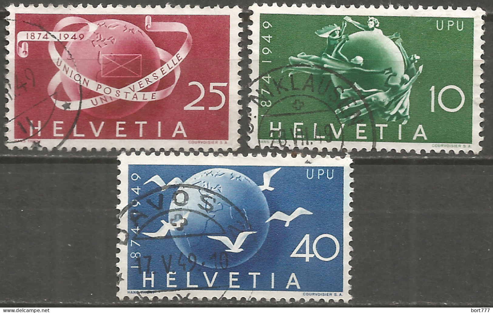 Switzerland 1949 Year , Used Stamps Mi # 522-24 - Gebraucht