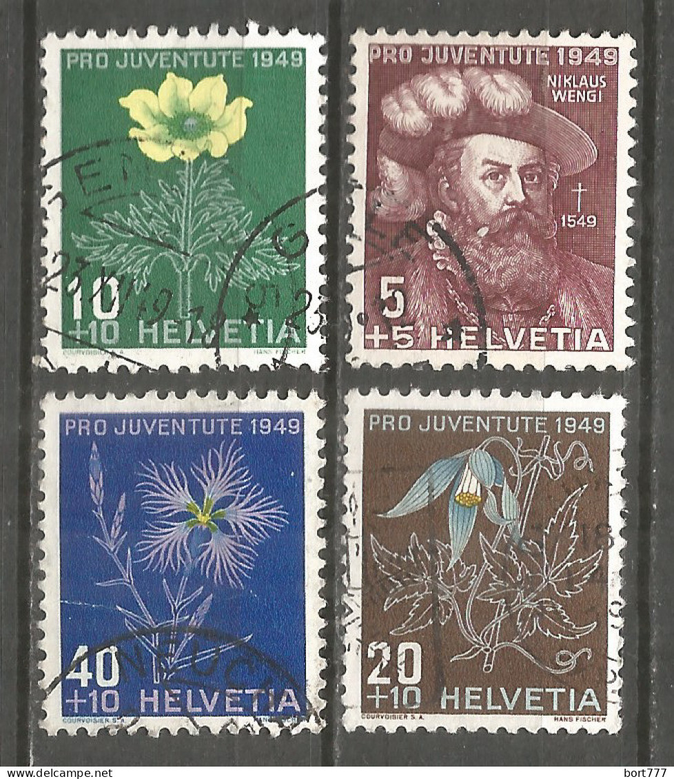 Switzerland 1949 Year , Used Stamps Mi # 541-44 - Gebraucht