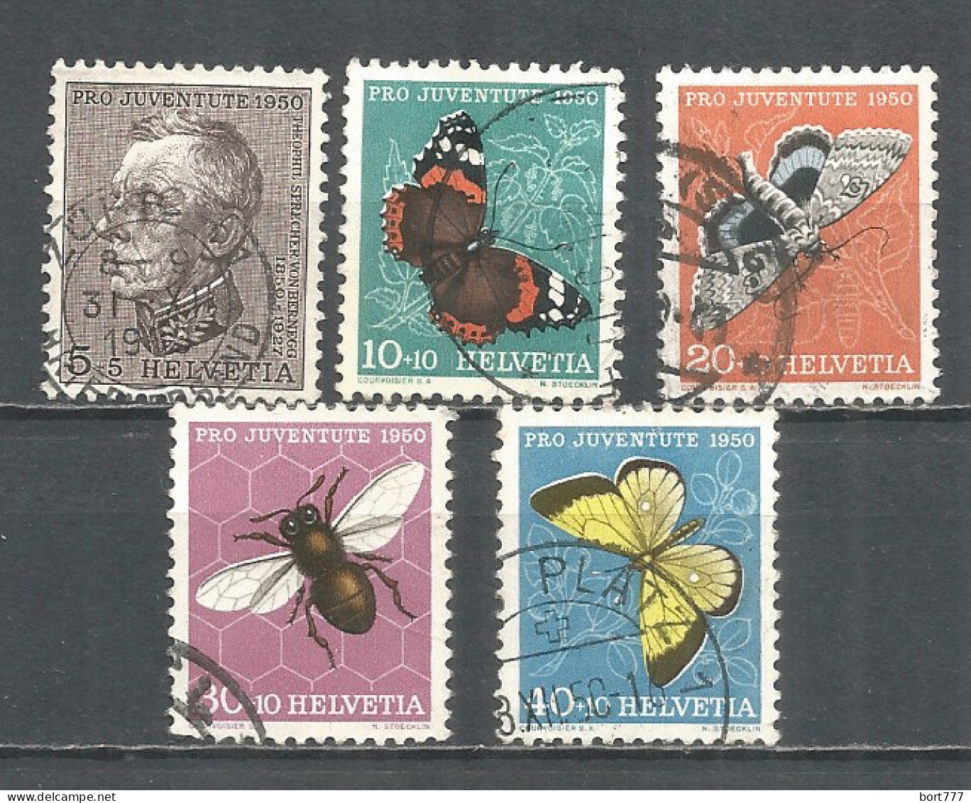 Switzerland 1950 Year , Used Stamps Mi # 550-54 - Gebraucht