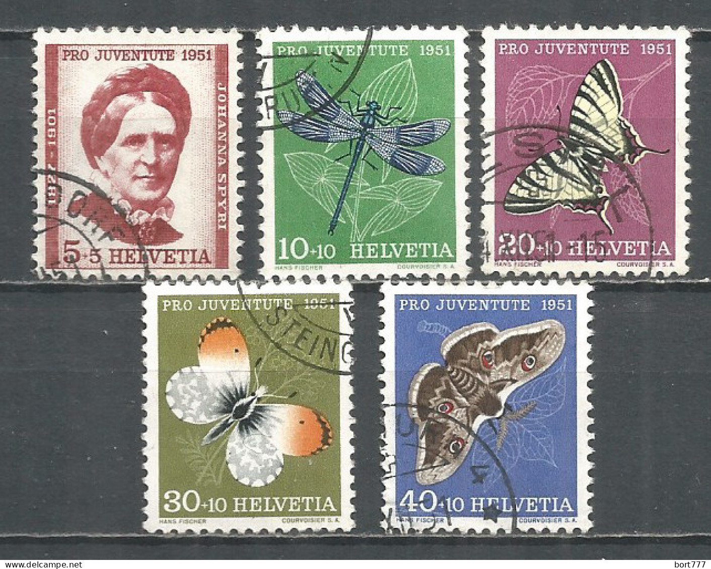 Switzerland 1951 Year , Used Stamps Mi # 561-65 - Gebruikt