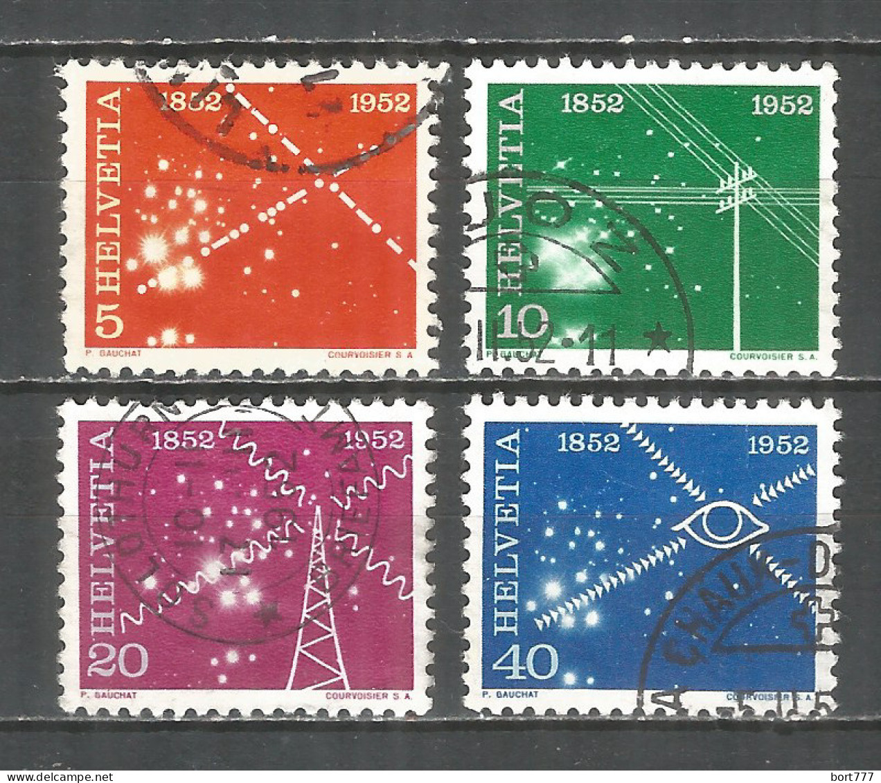 Switzerland 1952 Year , Used Stamps Mi # 566-69 - Gebruikt