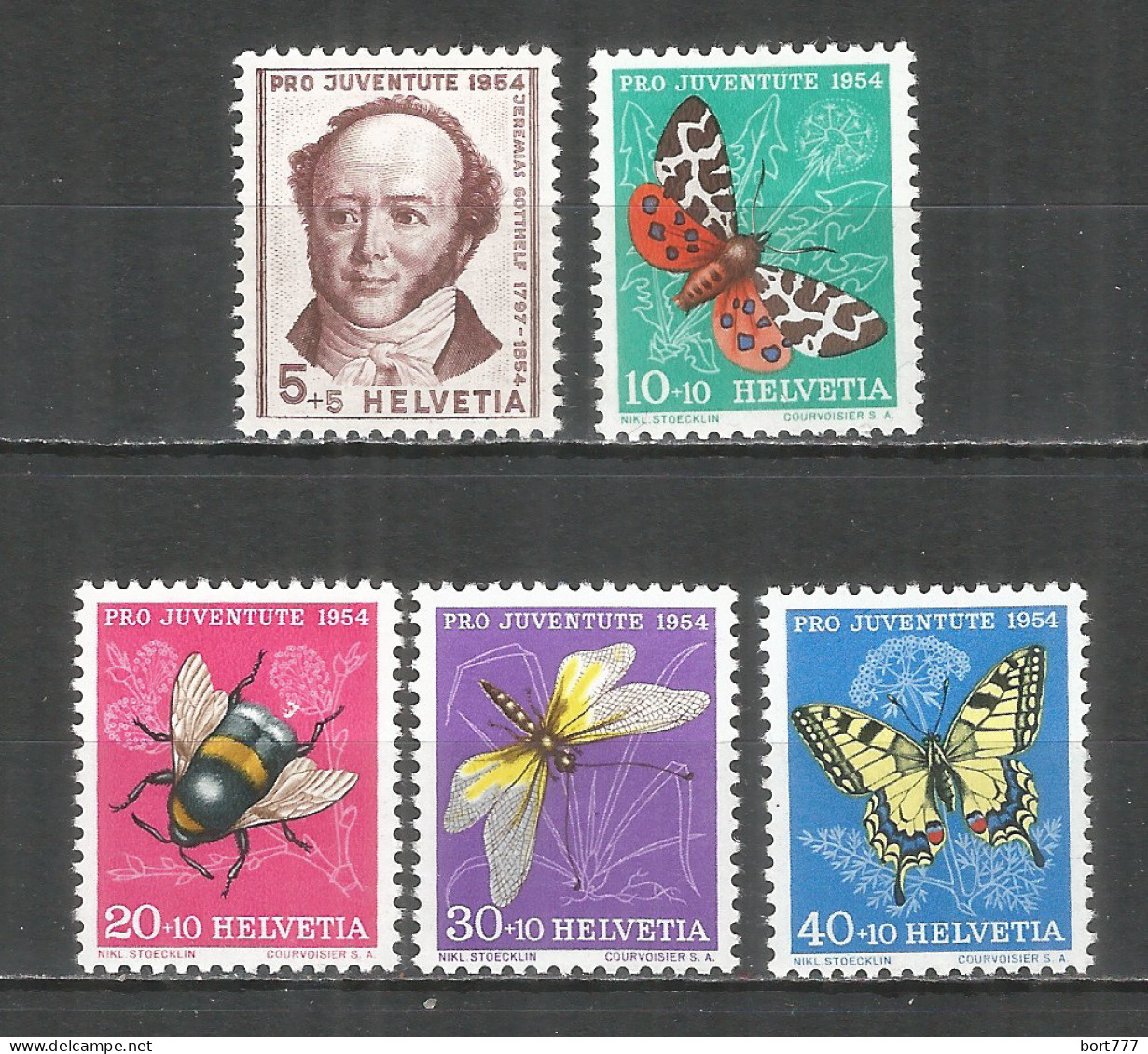 Switzerland 1954 Mint Stamps MNH(**)  Mi.# 602-606 - Ongebruikt