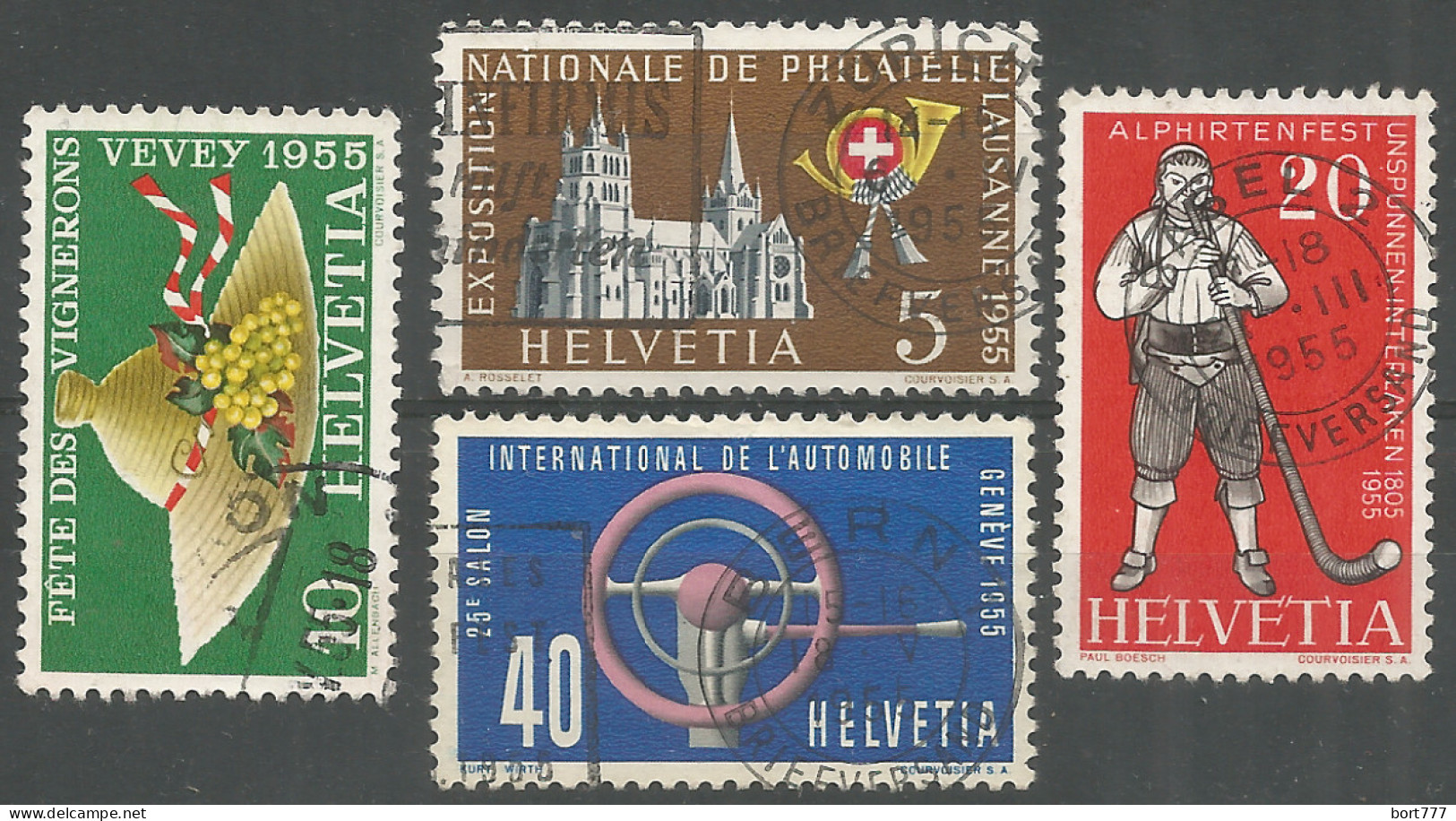 Switzerland 1955 Year , Used Stamps Mi # 607-10 - Gebraucht