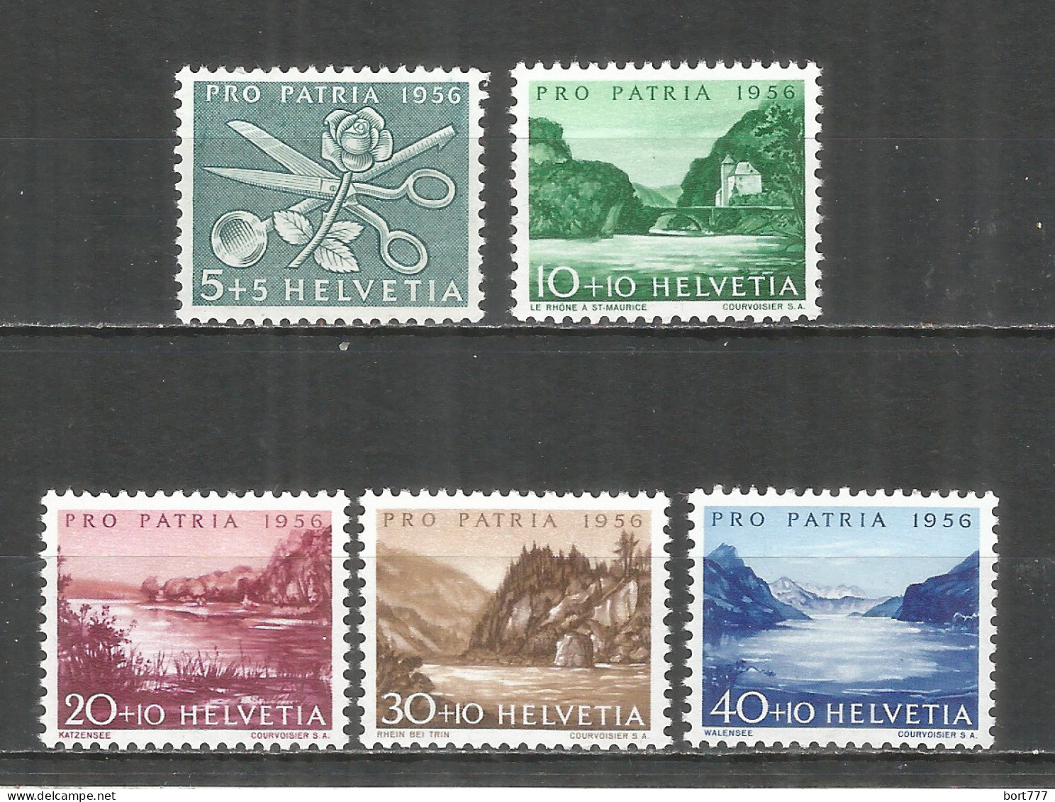 Switzerland 1956 Mint Stamps MNH(**)  Mi.# 627-631 - Nuevos