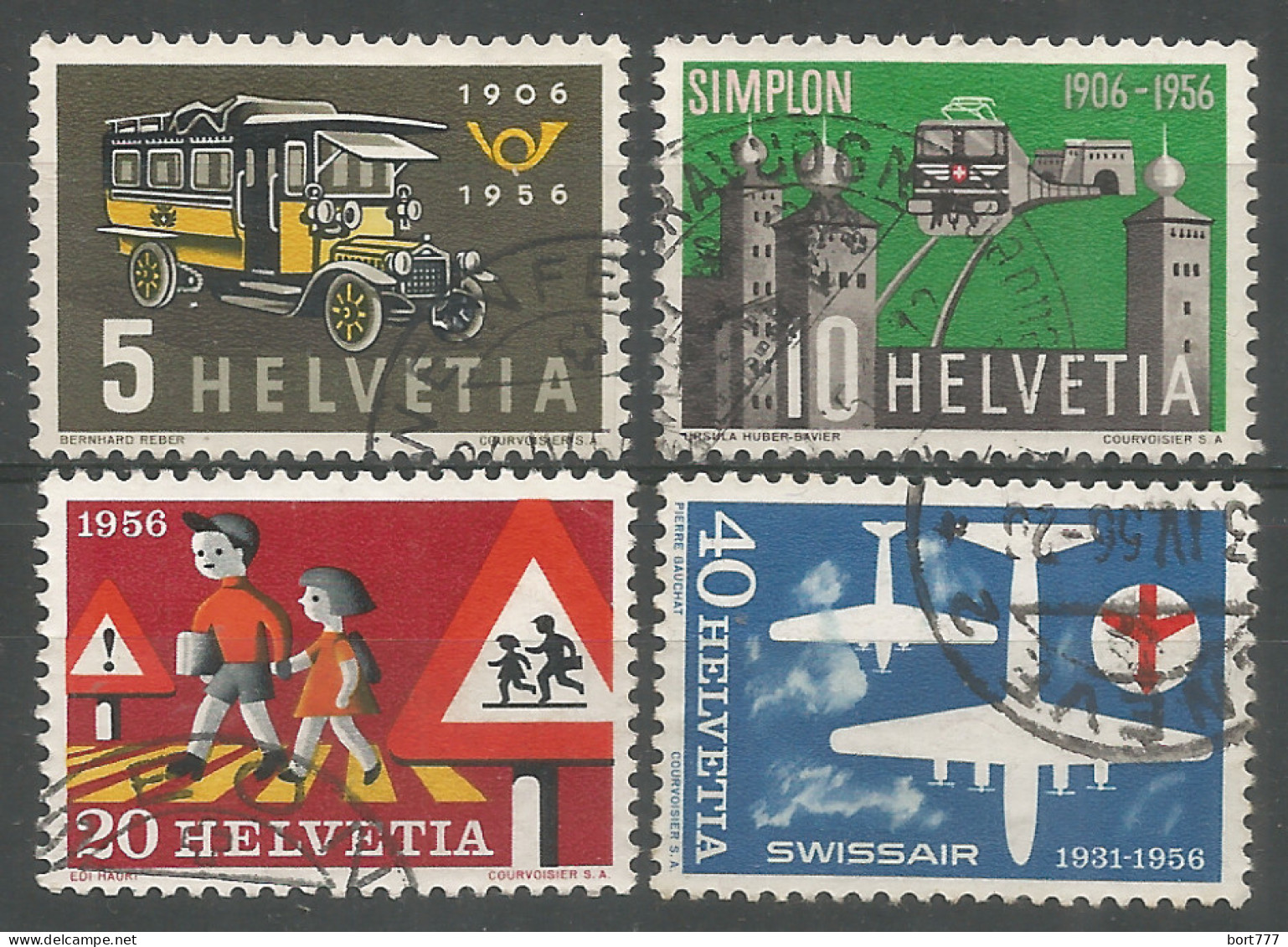 Switzerland 1956 Year , Used Stamps Mi # 623-26 - Gebruikt