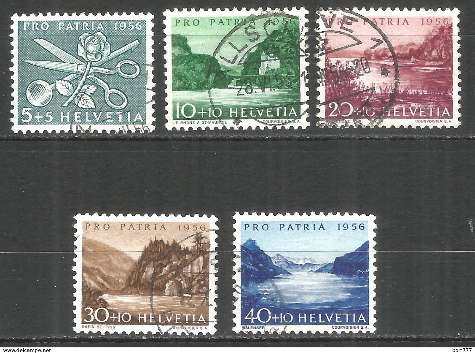 Switzerland 1956 Year , Used Stamps Mi # 627-31 - Used Stamps