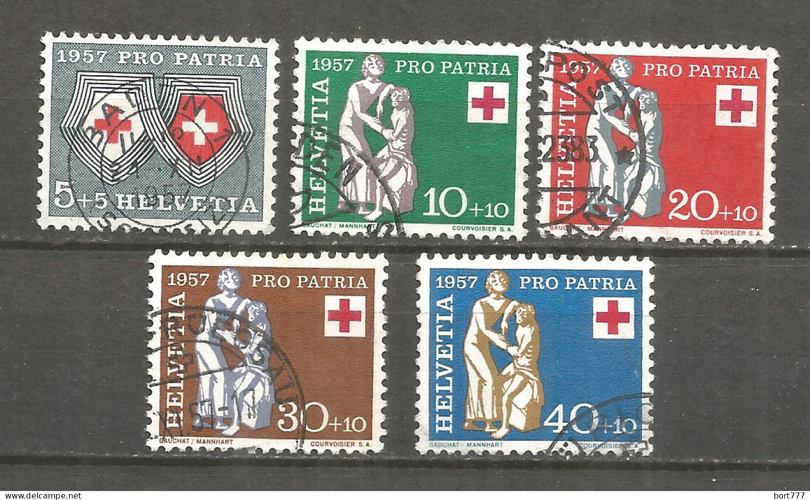 Switzerland 1957 Year , Used Stamps Mi # 641-45 - Gebruikt