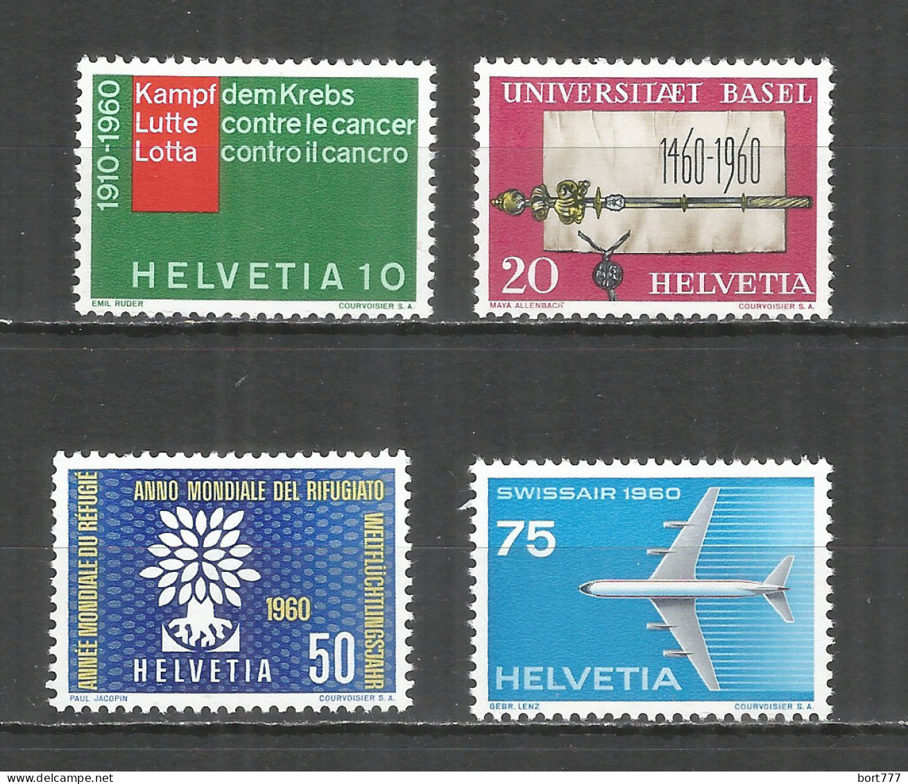 Switzerland 1960 Mint Stamps MNH(**)  Mi.# 692-695 - Nuevos