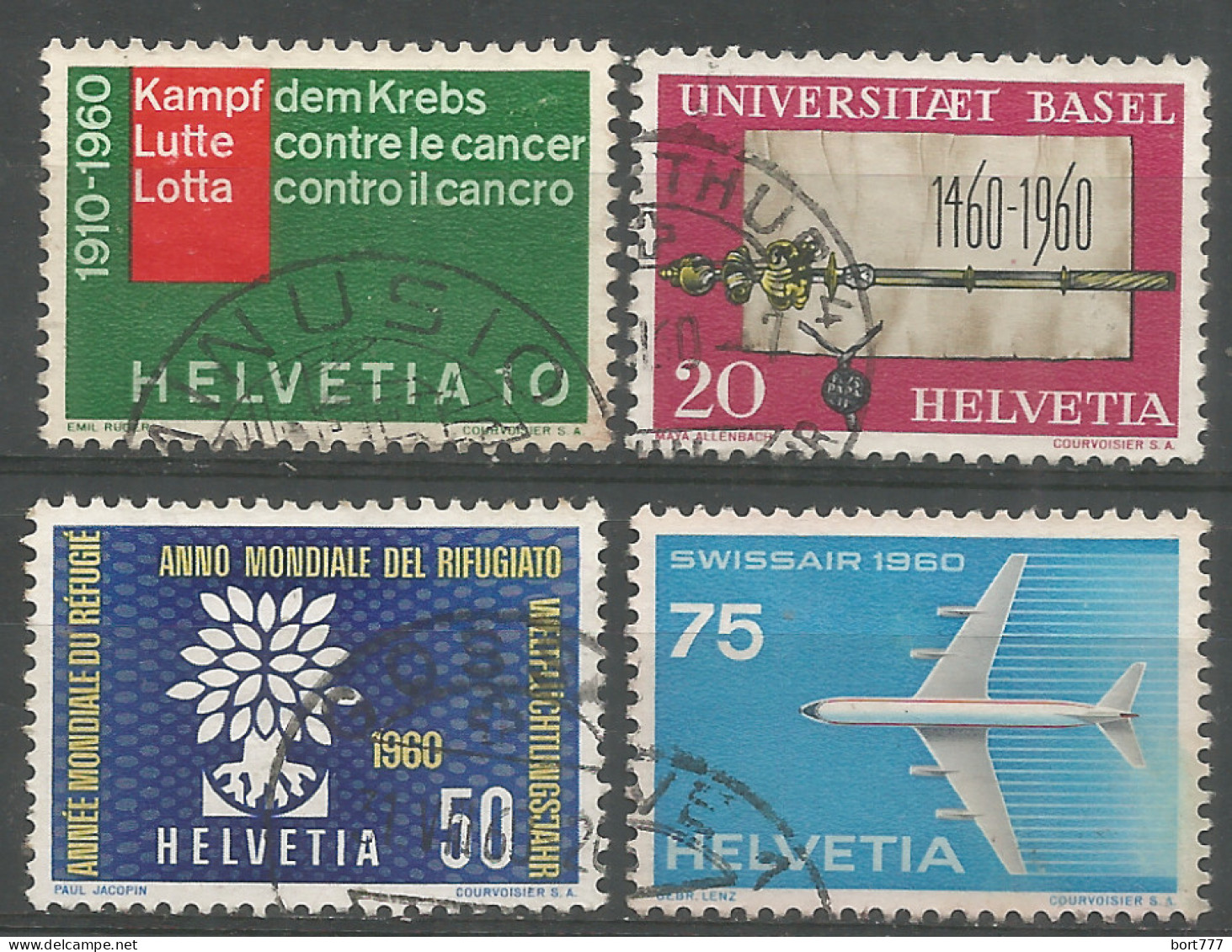 Switzerland 1960 Year , Used Stamps Mi # 692-95 - Gebruikt