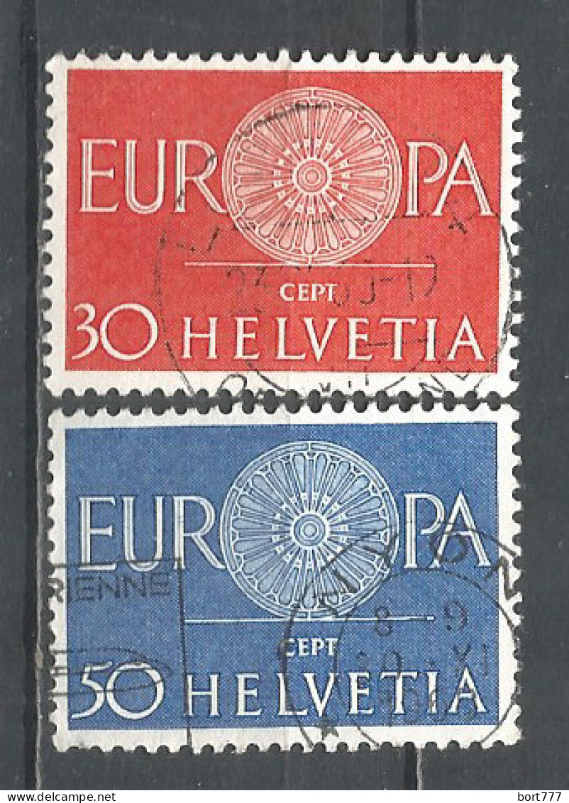 Switzerland 1960 Year , Used Stamps Mi # 720-21 Europa Cept - Oblitérés