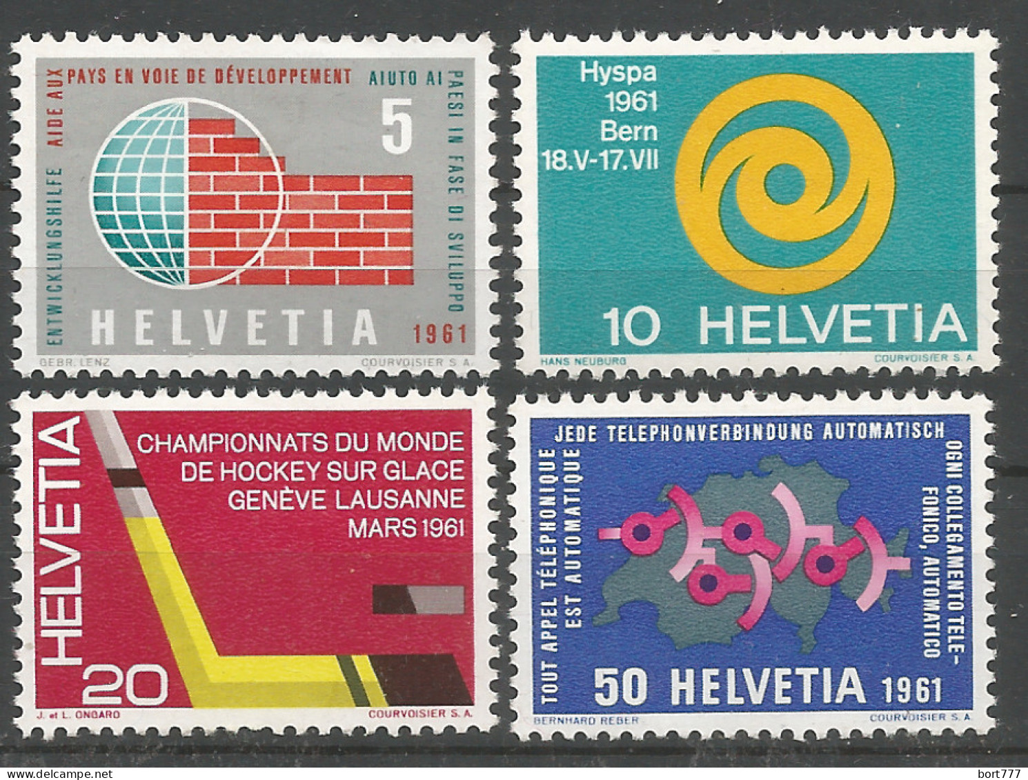 Switzerland 1961 Mint Stamps MNH(**)  - Nuevos