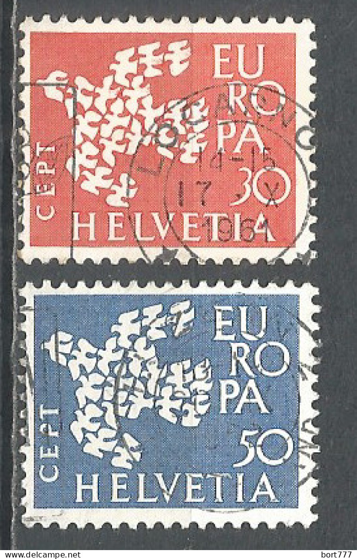 Switzerland 1961 Year , Used Stamps Mi # 736-7 Europa Cept - Oblitérés