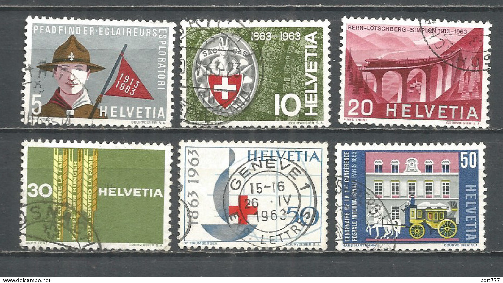 Switzerland 1963 Year , Used Stamps Mi # 768-73 - Gebruikt