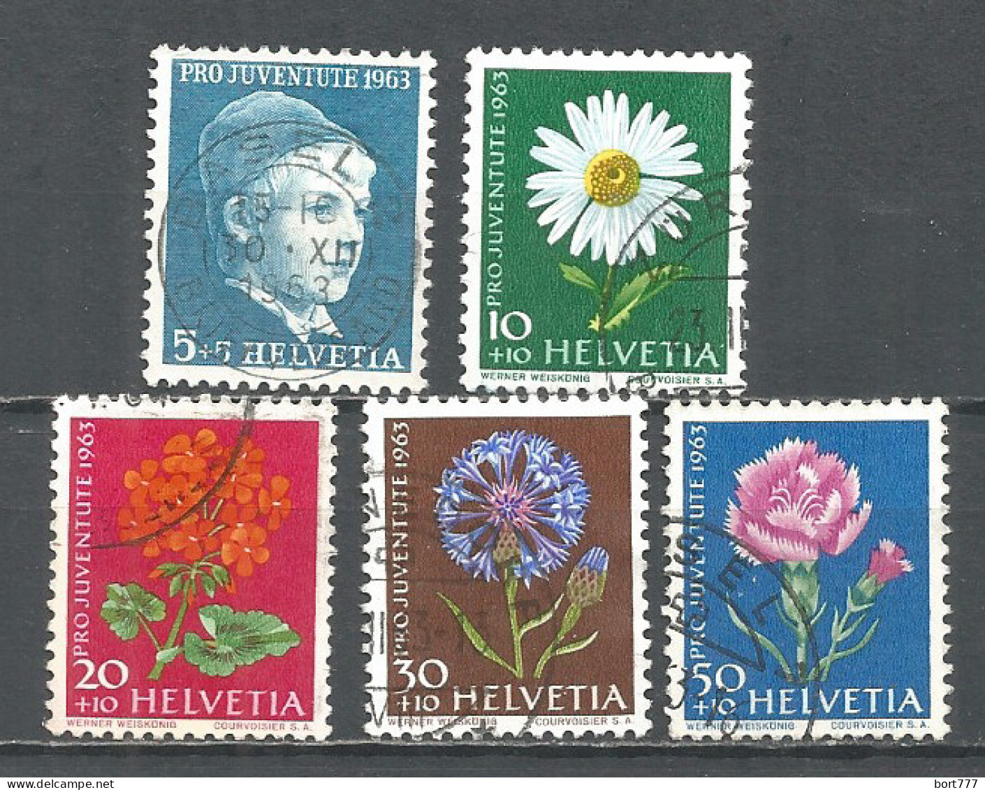 Switzerland 1963 Year , Used Stamps Mi # 786-90 - Gebruikt