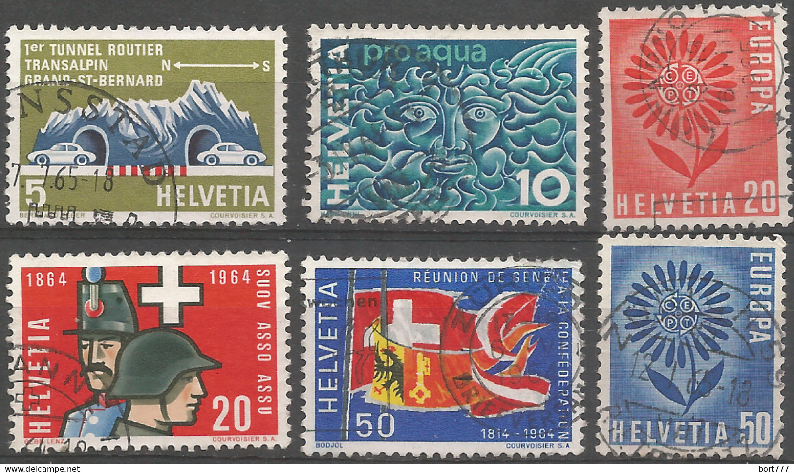 Switzerland 1964 Year , Used Stamps Mi # 791-94 - Oblitérés