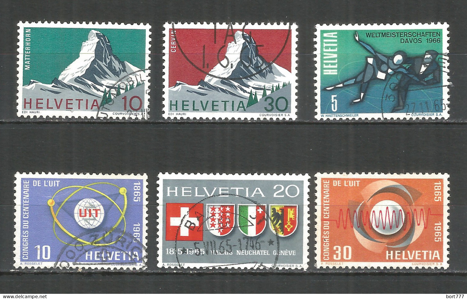 Switzerland 1965 Year , Used Stamps Mi # 819-24 - Gebruikt