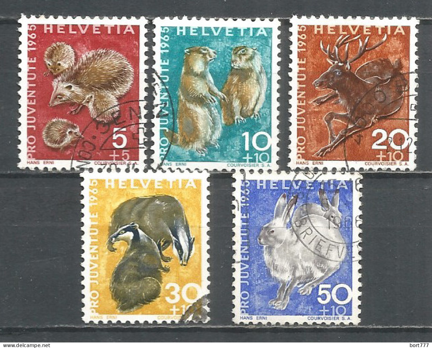 Switzerland 1965 Year , Used Stamps Mi # 826-30 - Used Stamps