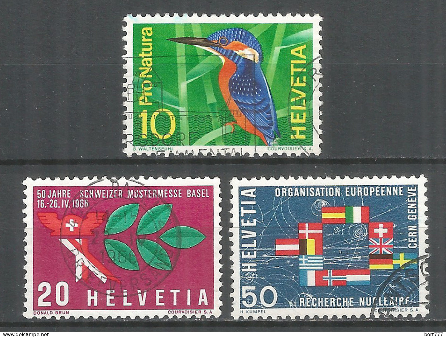 Switzerland 1966 Year , Used Stamps Mi # 833-835 - Oblitérés