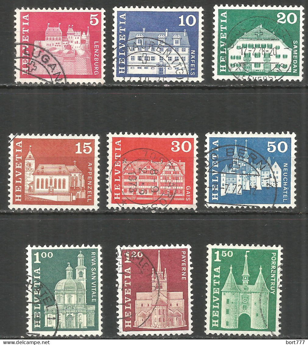 Switzerland 1968 Year , Used Stamps Mi # 878-86 - Gebruikt