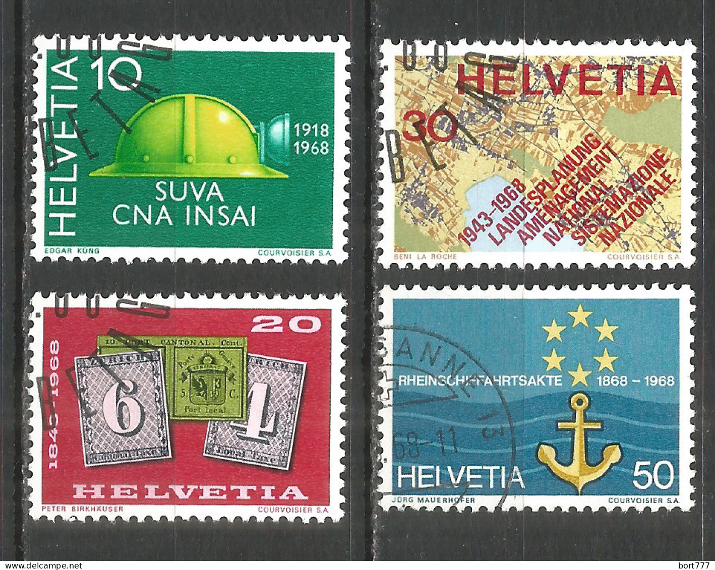 Switzerland 1968 Year , Used Stamps Mi # 887-90 - Oblitérés