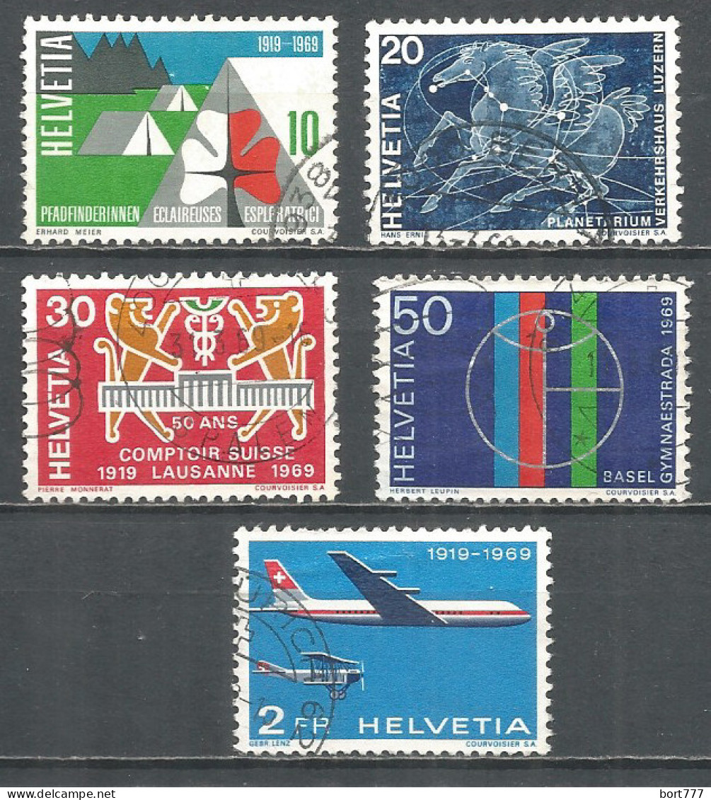 Switzerland 1969 Year , Used Stamps Mi # 895-9 - Oblitérés