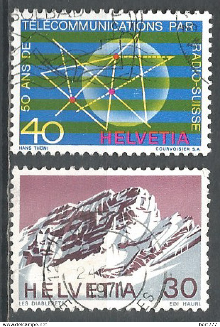 Switzerland 1971 Year , Used Stamps Mi # 953-54 - Usati
