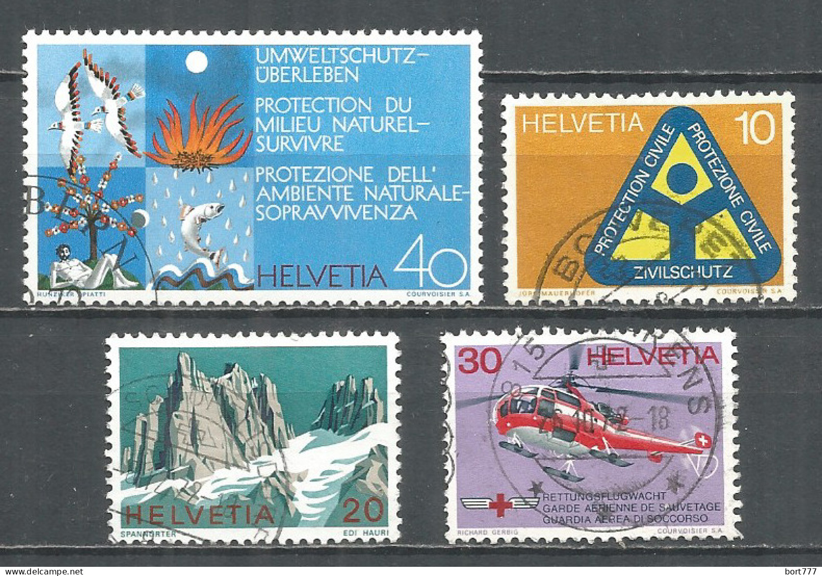 Switzerland 1972 Year , Used Stamps Mi # 975-78 - Used Stamps