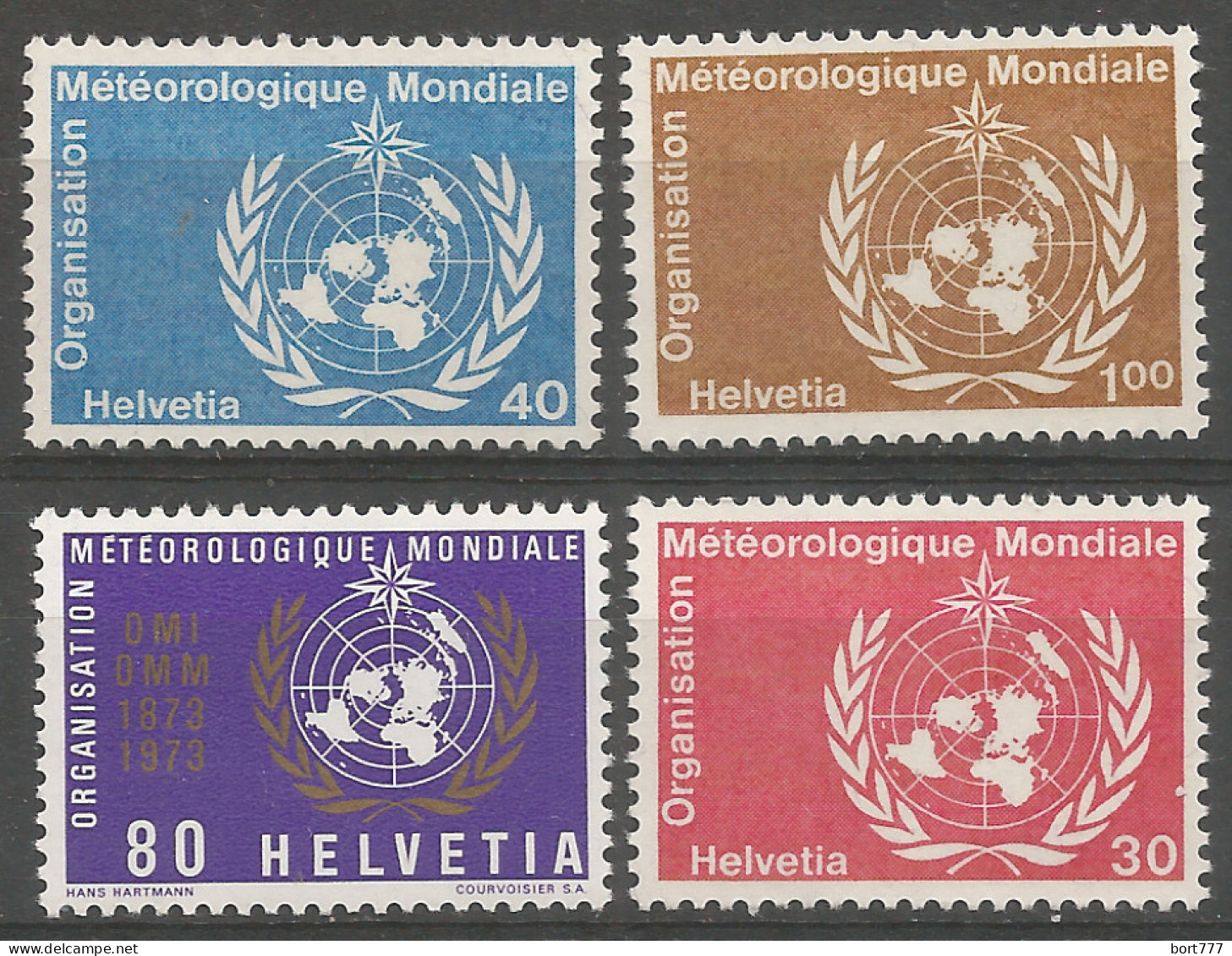 Switzerland 1973 WMO Mint Stamps MNH(**) - Nuovi