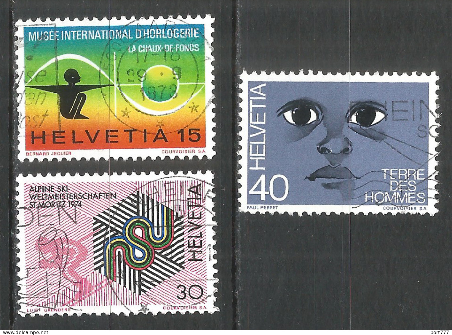 Switzerland 1973 Year , Used Stamps Mi # 1000-02 - Gebraucht