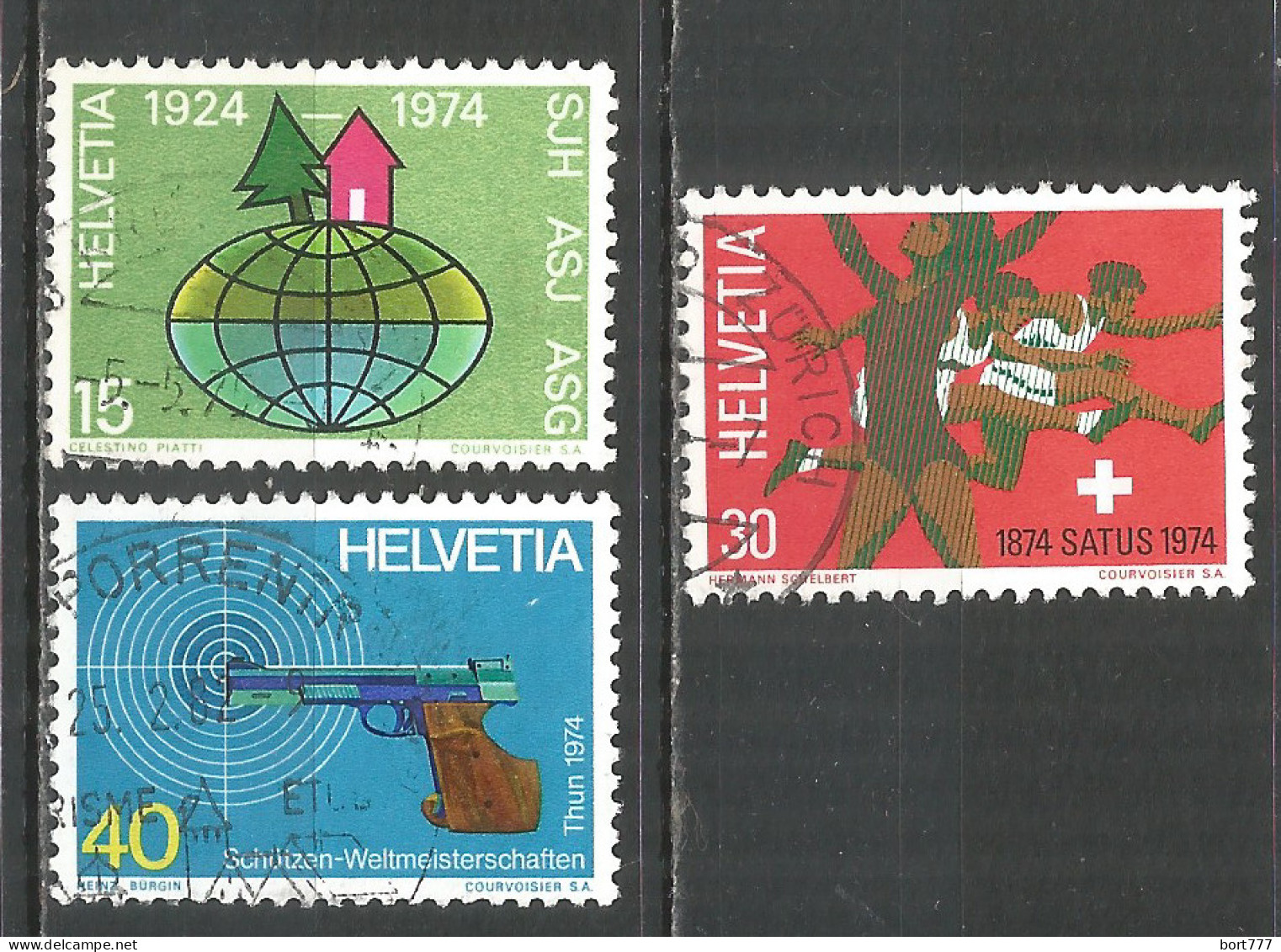 Switzerland 1974 Year , Used Stamps Mi # 1017-19 - Used Stamps